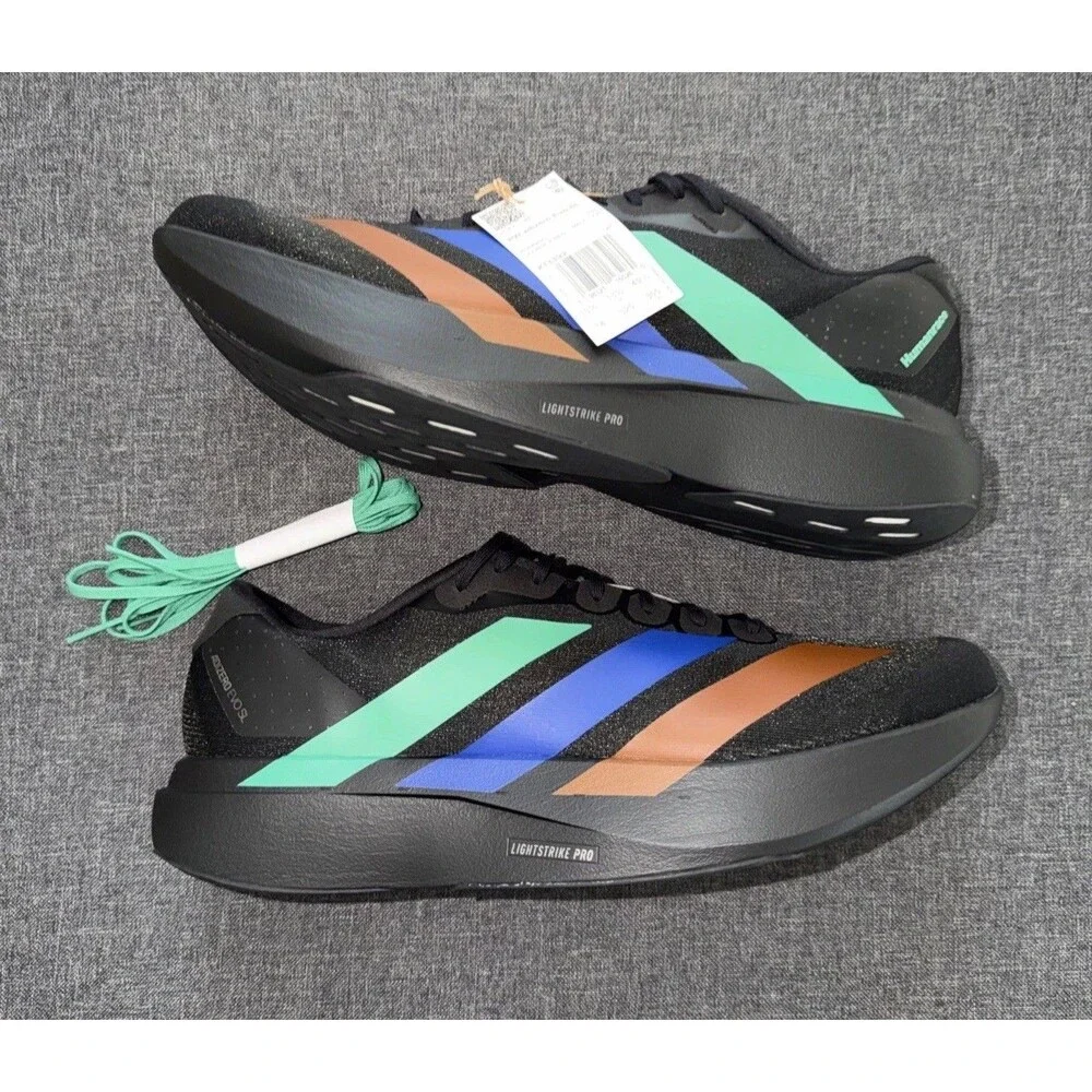 NWT adidas Pharrell x Adizero Evo SL Black Running Sneakers KI3392 Men’s Size 14